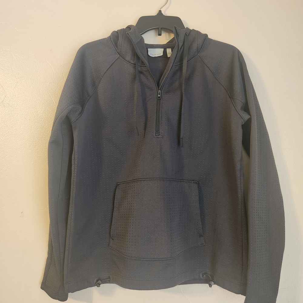 Athleta Charcoal Fleece Hoodie